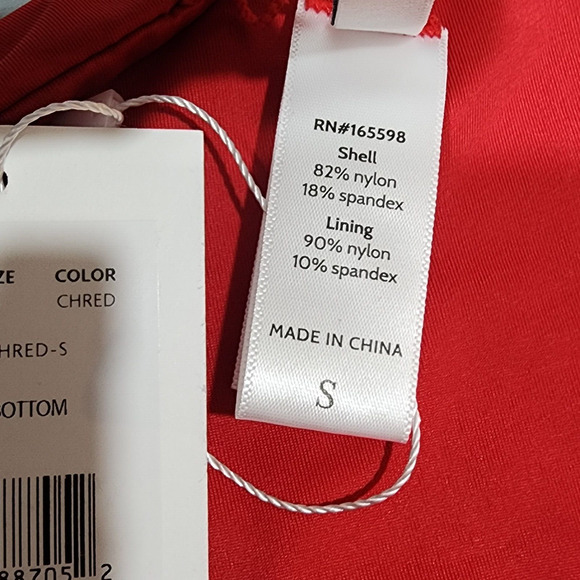 Andie Swim The Cheeky Bottom Bikini Cherry Red Size Small Style AB303 - Picture 5 of 7